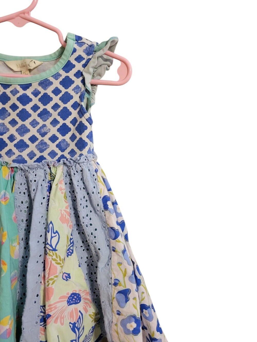 Matilda Jane Blue Patchwork Dress - Picture 2 of 5